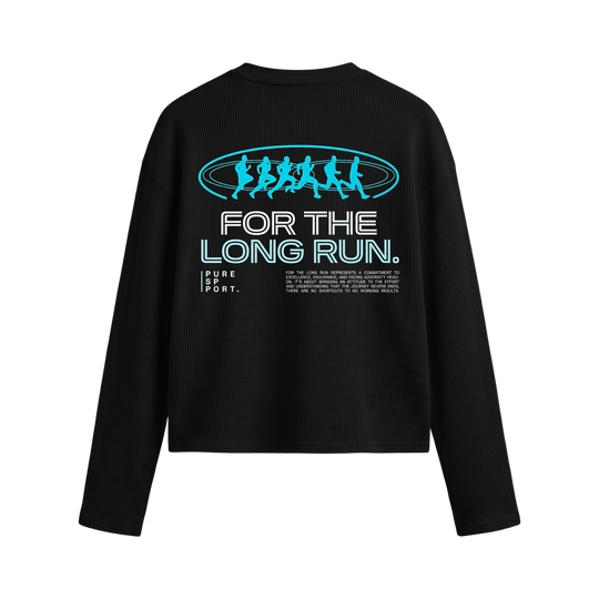 Long Run Black Waffle T-shirt