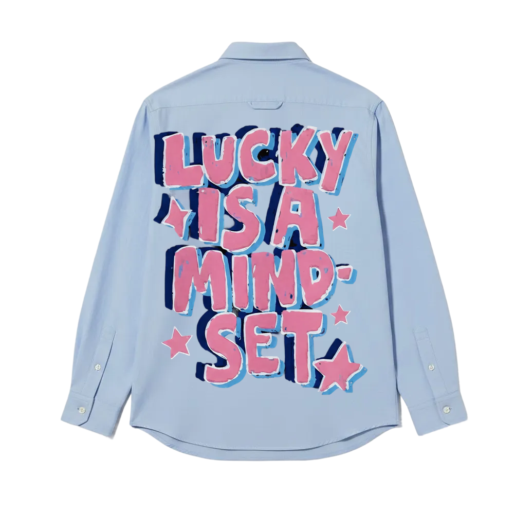 MIND SET BE AUYTST ICE BLUE SHIRT