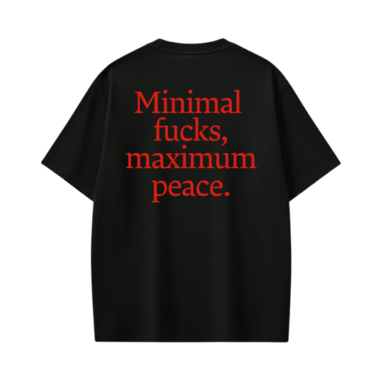 Minimal Fucks Be Autyst Black T-Shirt