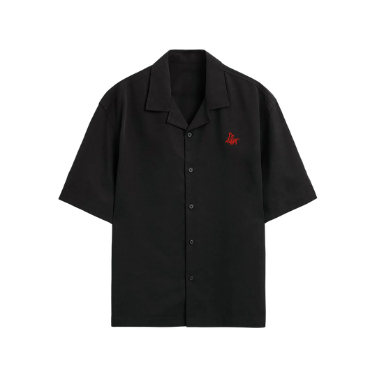 Minimal Fucks Be Autyst Black Bowling Shirt