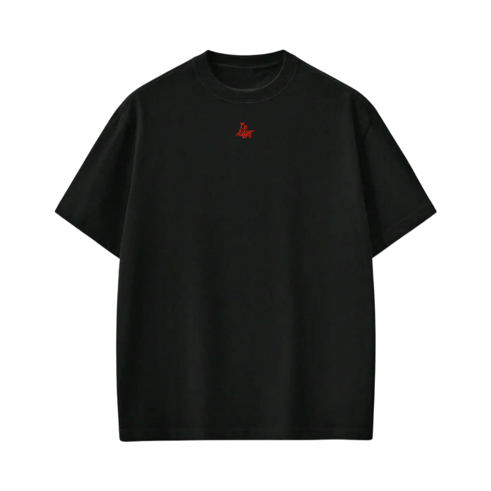 MINIMAL FUCKS BE AUTYST BLACK T-SHIRT