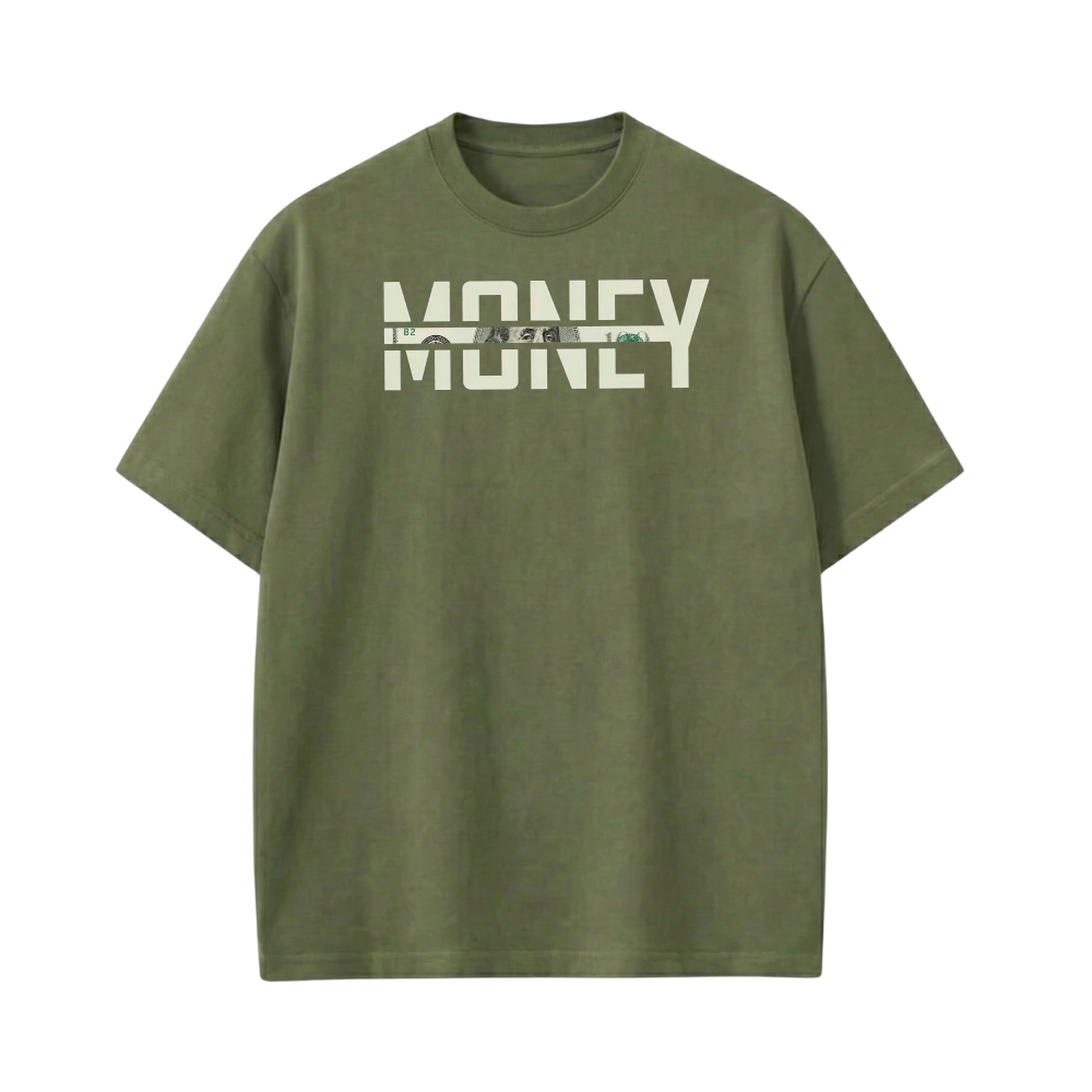 MONEY BE AUTYST GREEN T-SHIRT