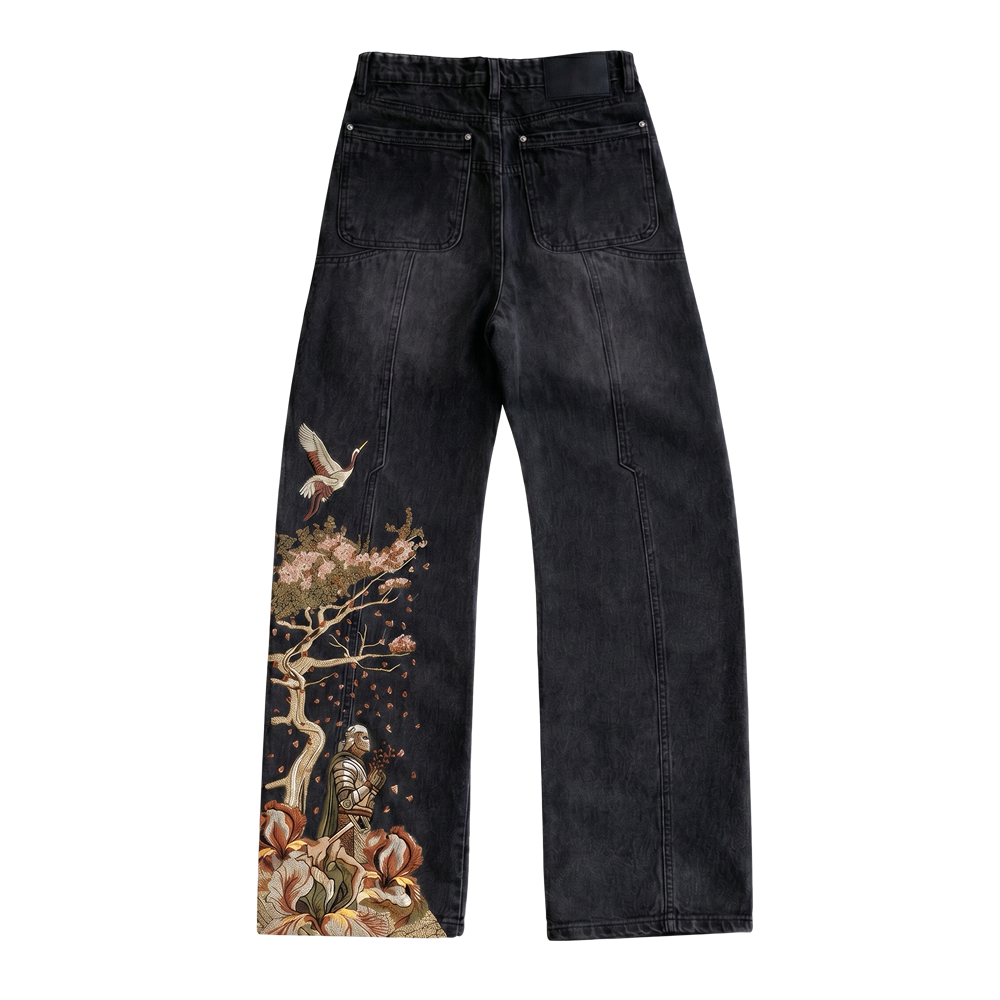 Myth Stitch Be Autyst Black Contrast Denim