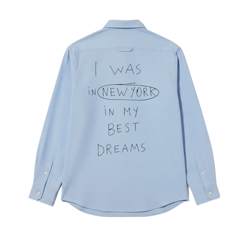 Newyork Be Autyst Ice Blue Shirt