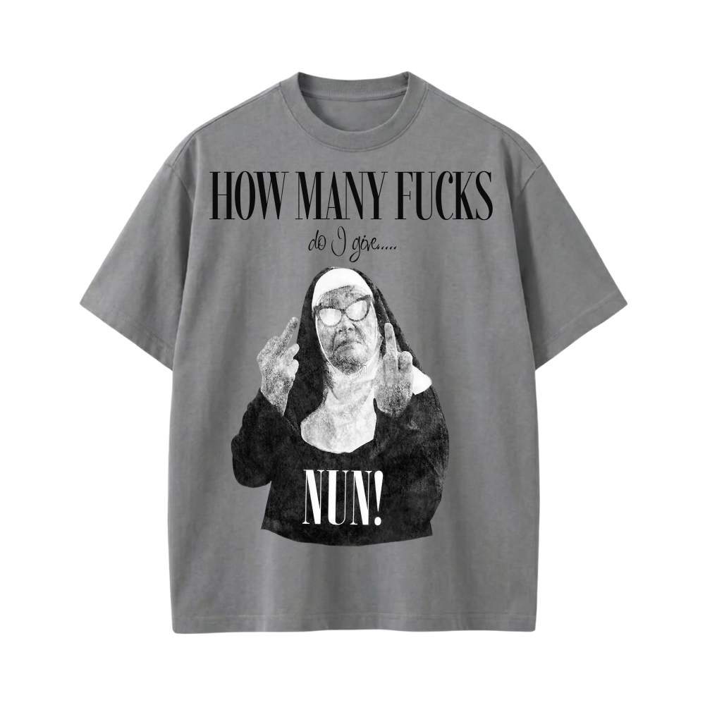 NUN BE AUTYST GREY T-SHIRT