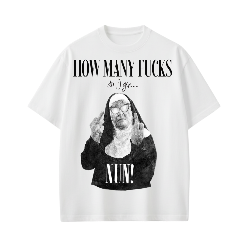NUN BE AUTYST WHITE T-SHIRT