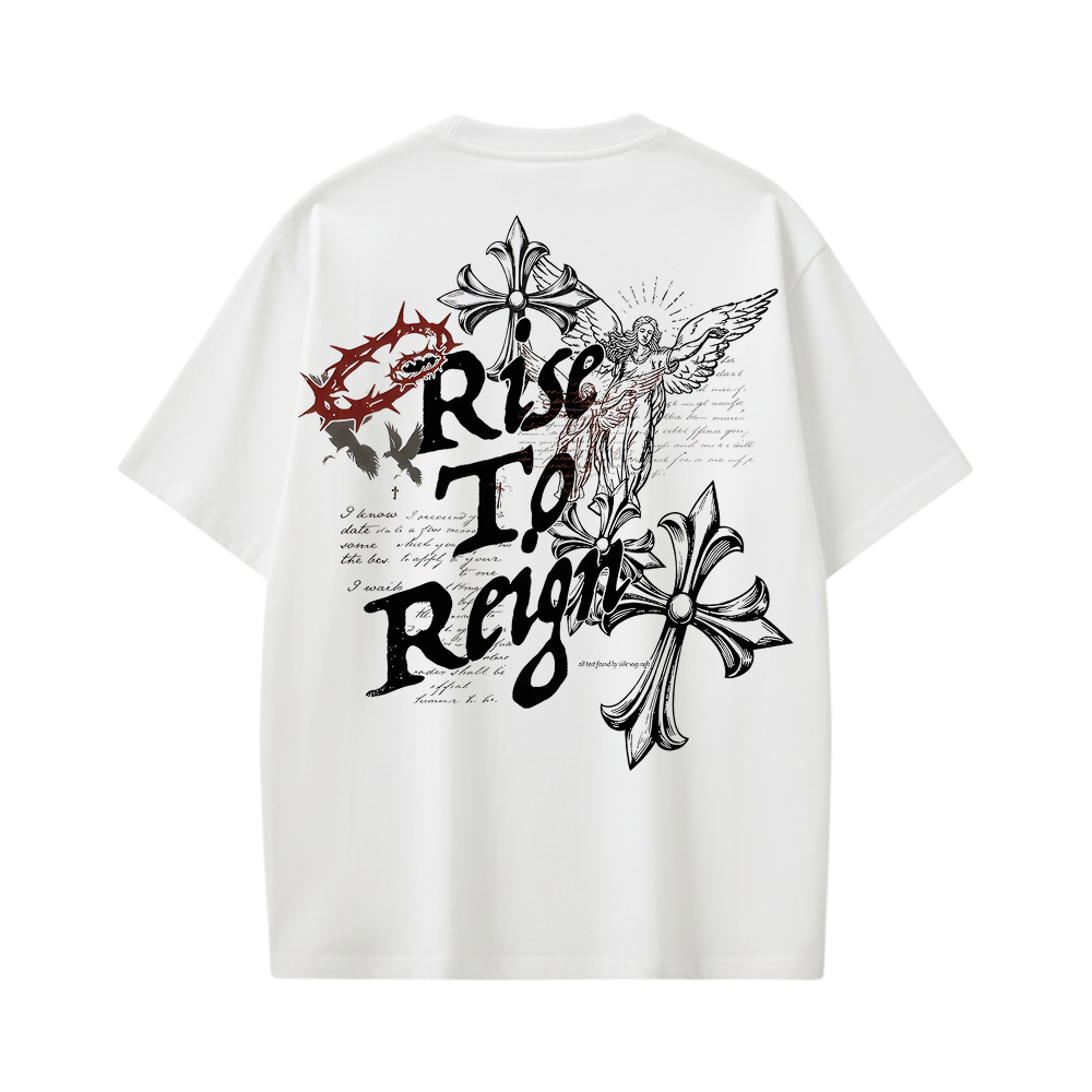 RISE BE AUTYST WHITE T-SHIRT