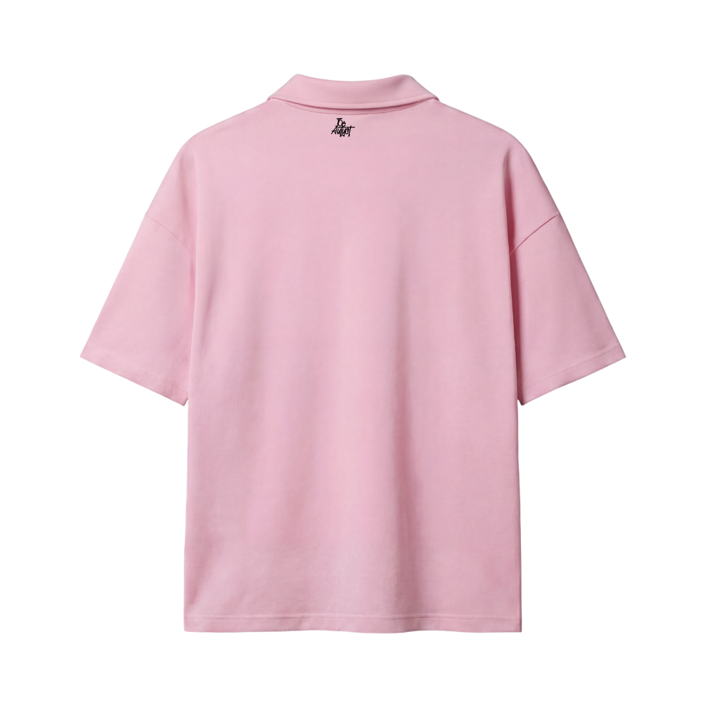 Racing Be Autyst Quater Zip Pink T-Shirt