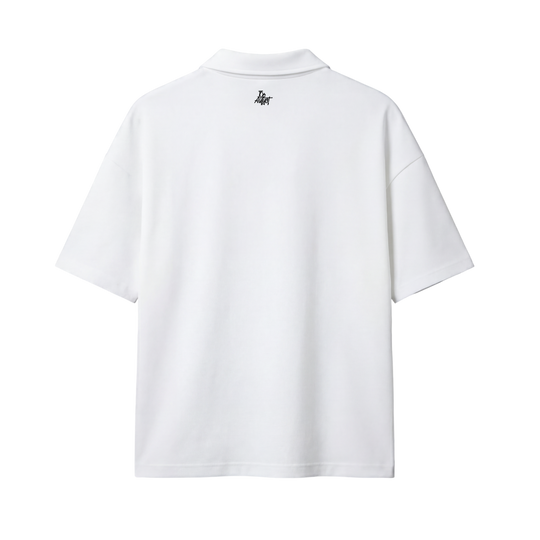 Racing Be Autyst Quarter Zip White T-Shirt