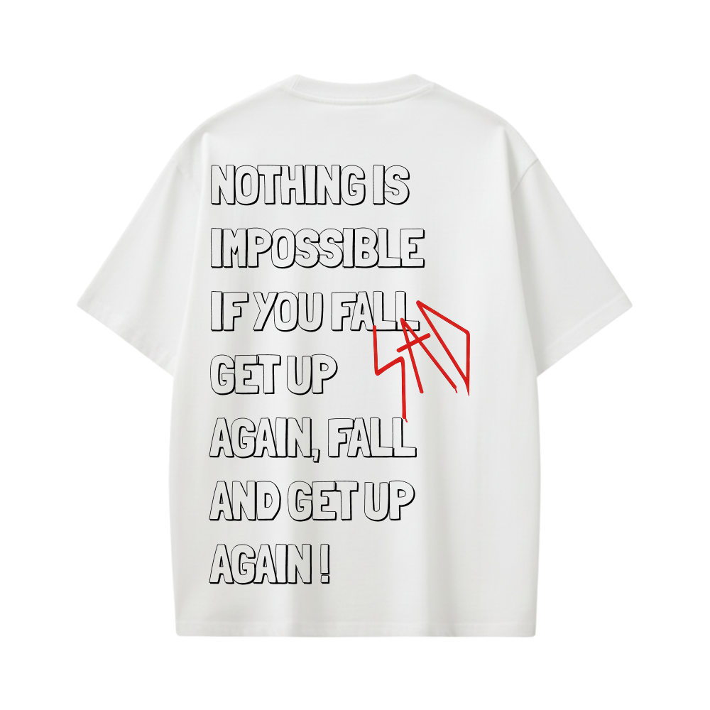 SAD BE AUTYST WHITE T-SHIRT