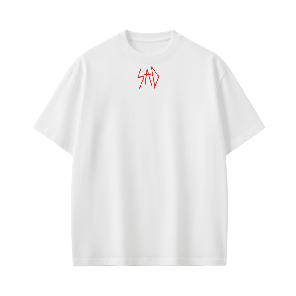 Sad Be Autyst White T-Shirt