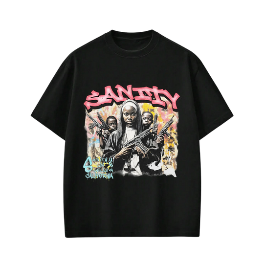 Sanity Be Autyst Black T-Shirt
