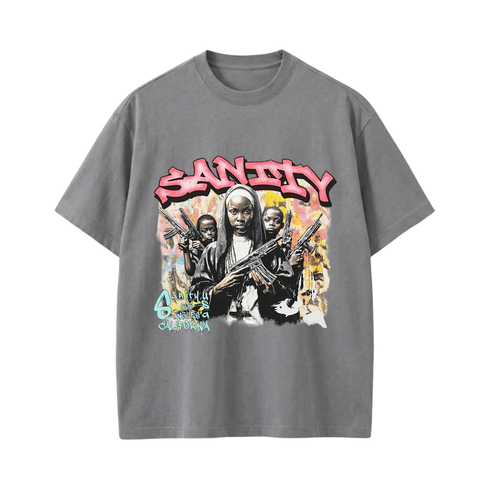 SANITY BE AUTYST GREY T-SHIRT