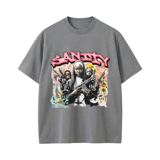 SANITY BE AUTYST GREY T-SHIRT