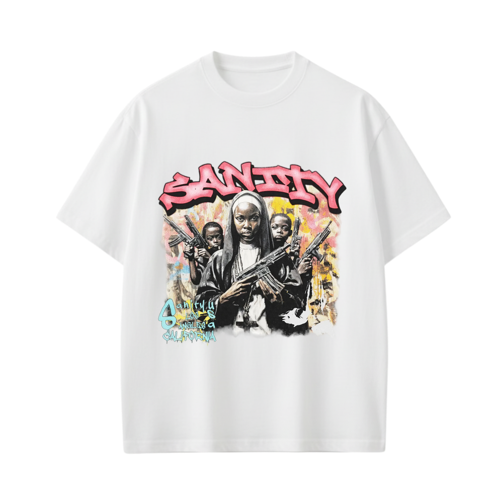 SANITY BE AUTYST WHITE T-SHIRT