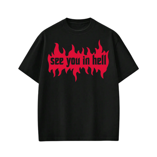 See You In Hell Be Autyst Black T-Shirt