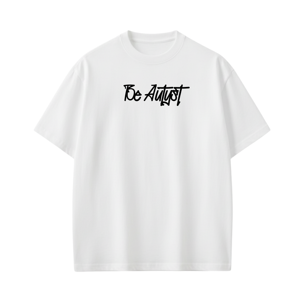 SKULL  BE AUTYST WHITE T-SHIRT