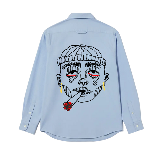Sober Be Autyst Ice Blue Shirt