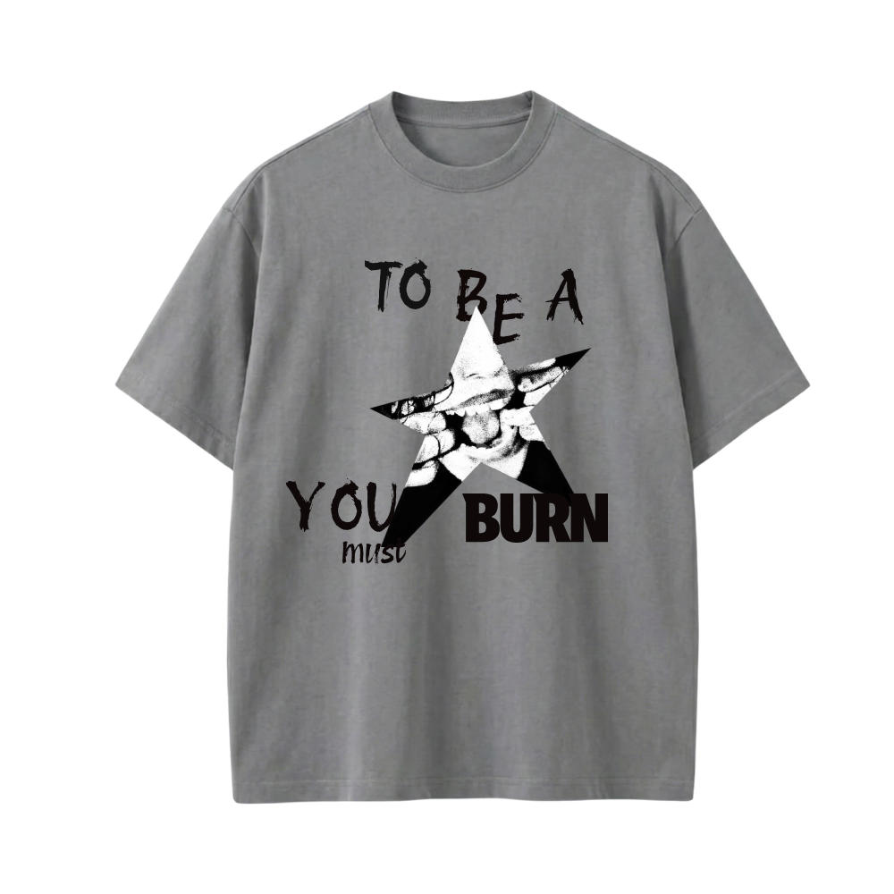 STAR BE AUYTST GREY T-SHIRT