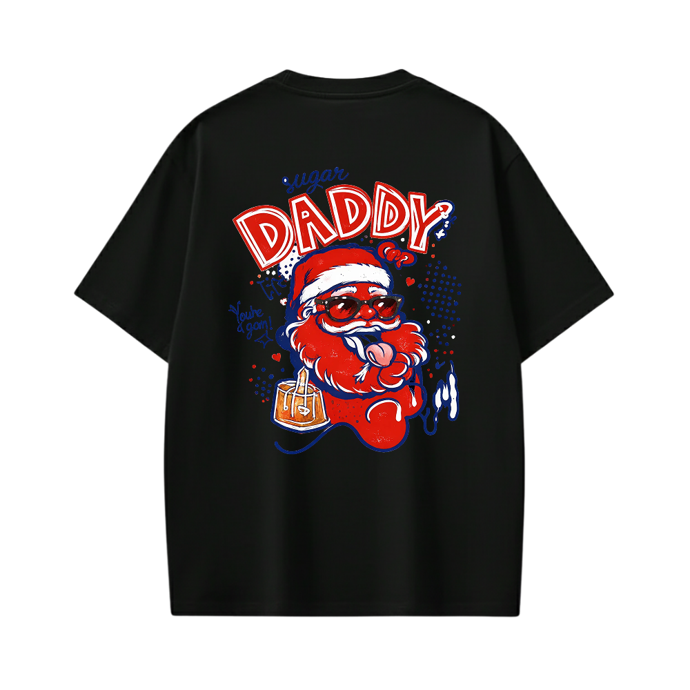 SUGAR DADDY BE AUTYST BLACK T-SHIRT