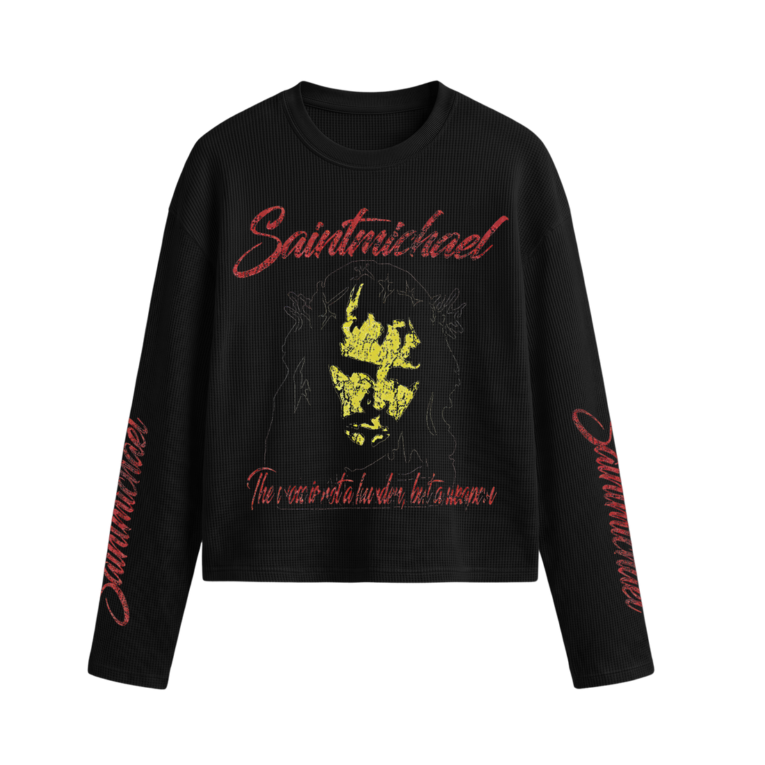 Sainthead Black Waffle T-shirt