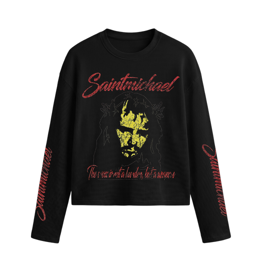 Sainthead Black Waffle T-shirt