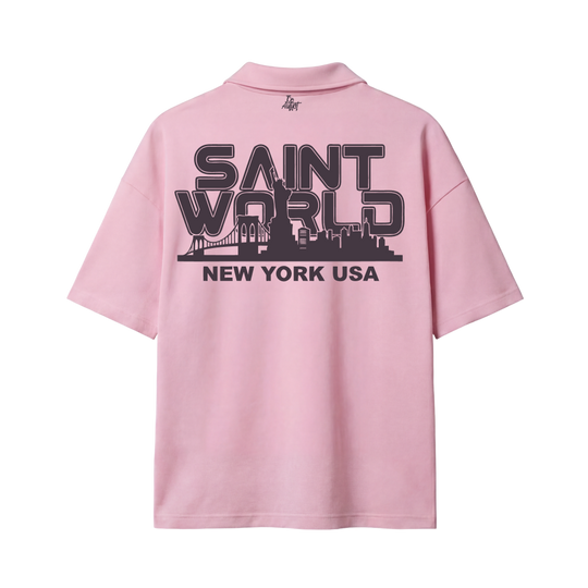 Saints 2.0 Be Autyst Quarter Zip Pink T-Shirt