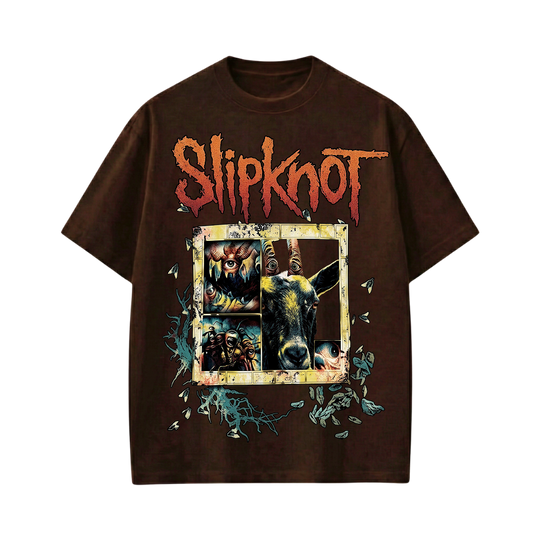 Slipknot 2.0 Be Autyst Brown T-shirt