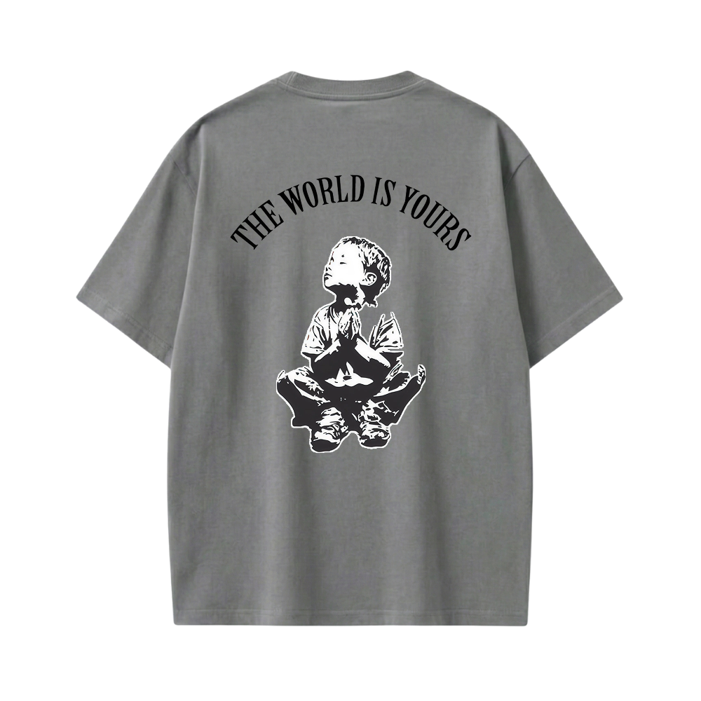 YOURS BE AUTYST GRAY T-SHIRT