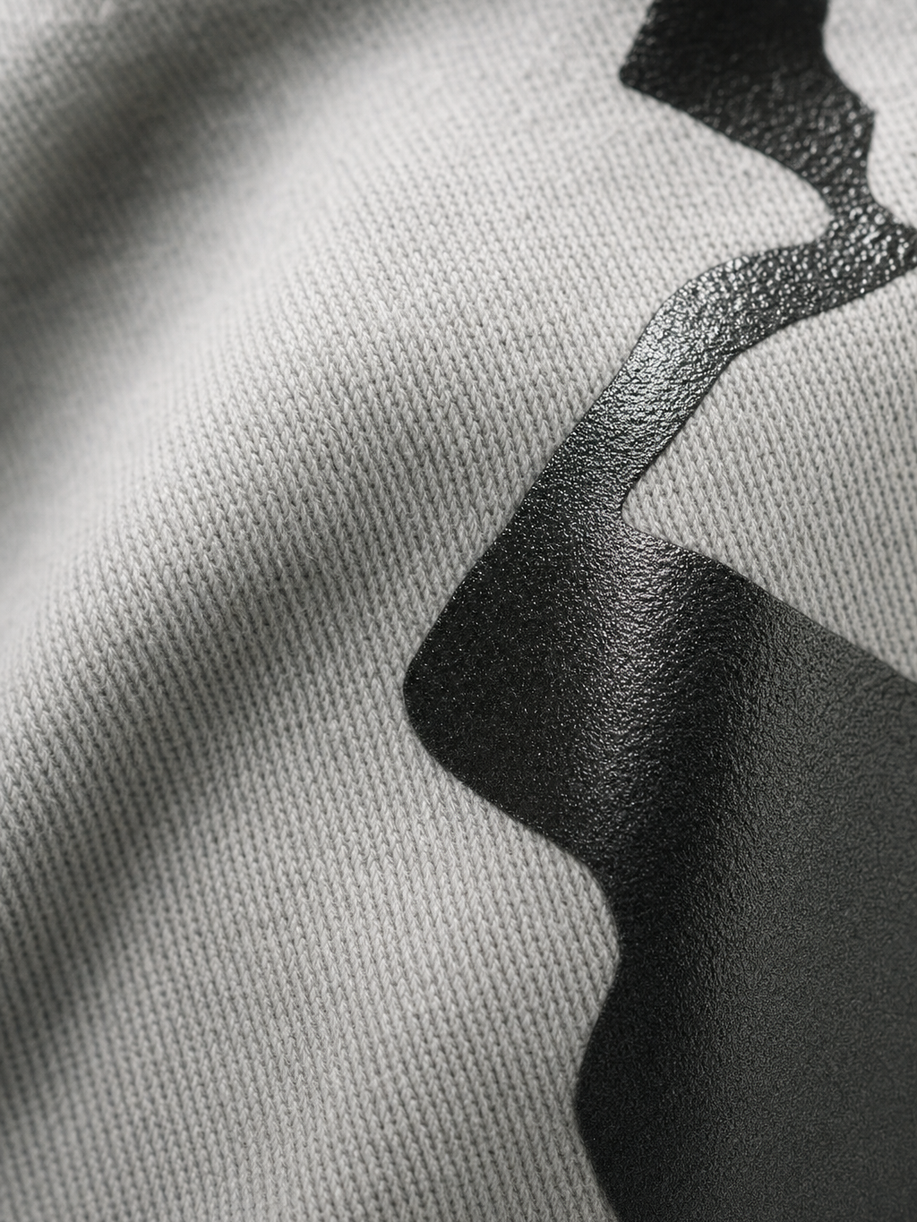 Shoot Blacklist Gray T-Shirt – close-up detail