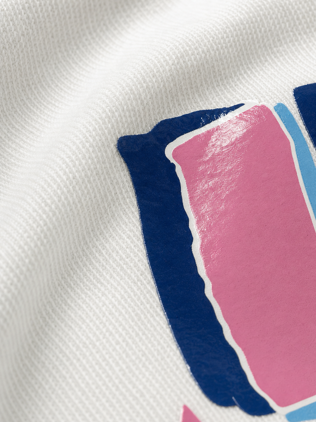 Mind Set Be Autyst White T-Shirt – close-up detail