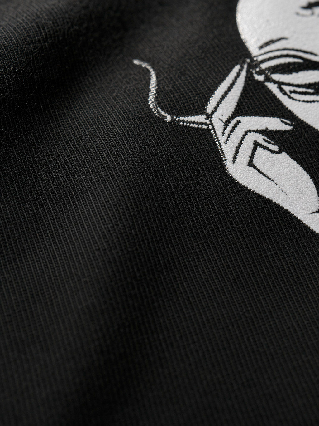 Those Fucking Humans Be Autyst Black T-Shirt – close-up detail
