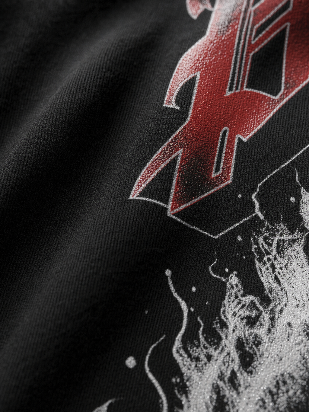Panther Be Autyst Black T-Shirt – close-up detail