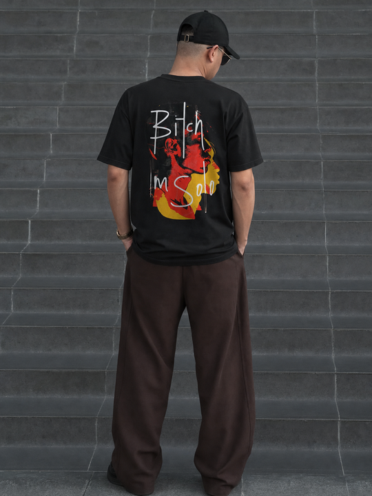 Be Autyst Street Flame Black T-Shirt