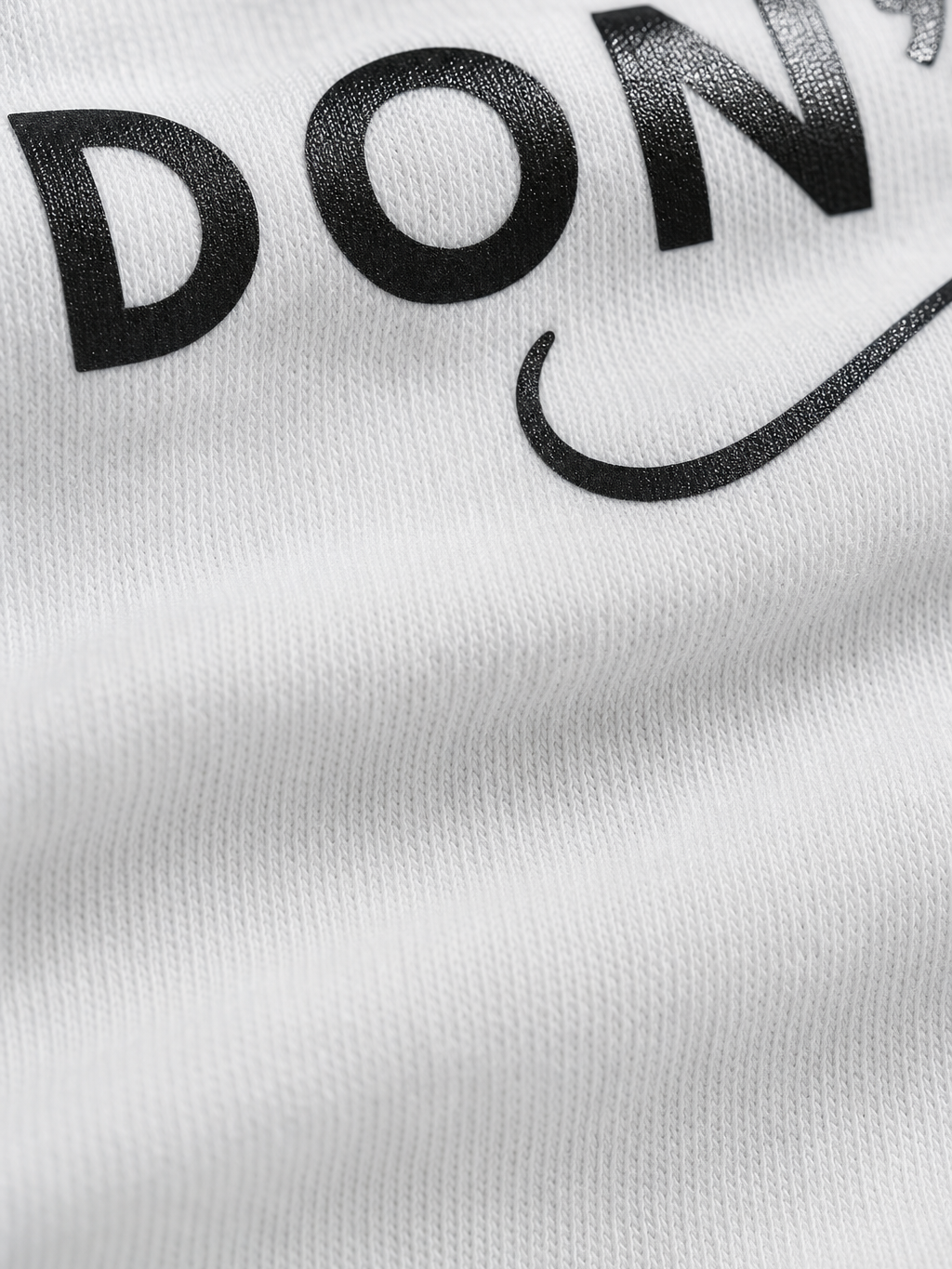 Care Be Autyst White Shirt – close-up detail