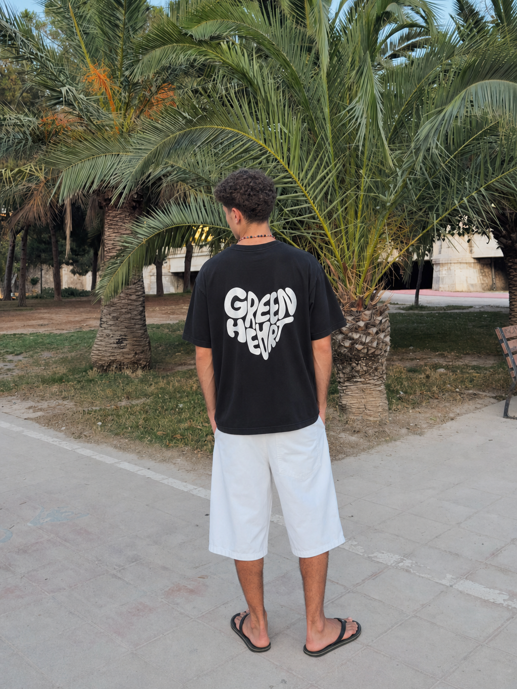 Be Autyst Pure Heart Black T-Shirt – model back