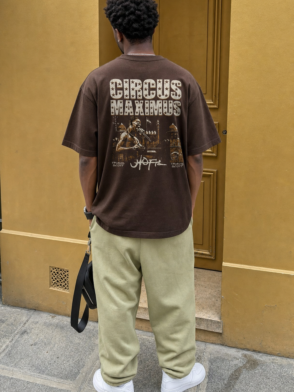Be Autyst Maximus Legacy Brown T-Shirt – model back