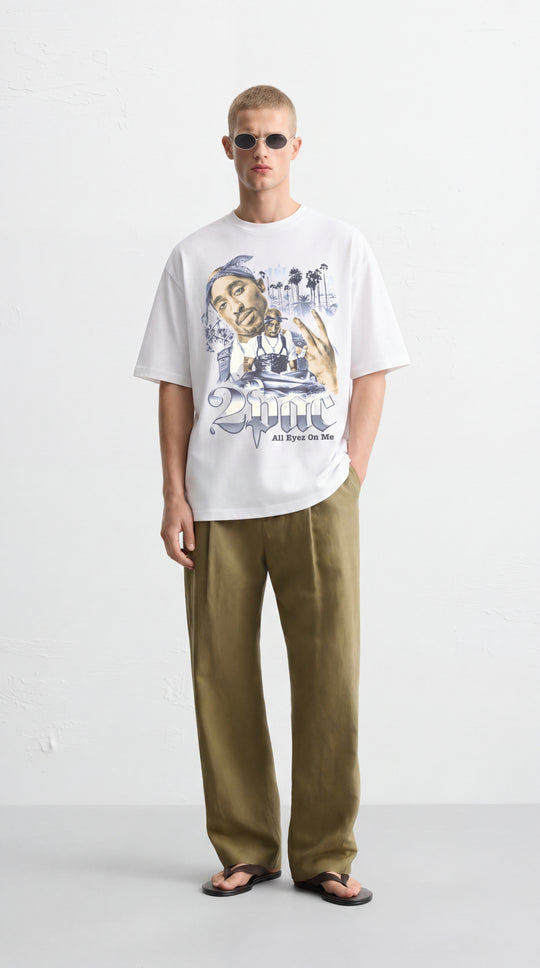 2 Pac Tshirt - White