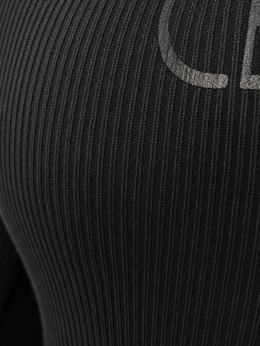 Be Autyst Cross Back Black Top – close-up detail