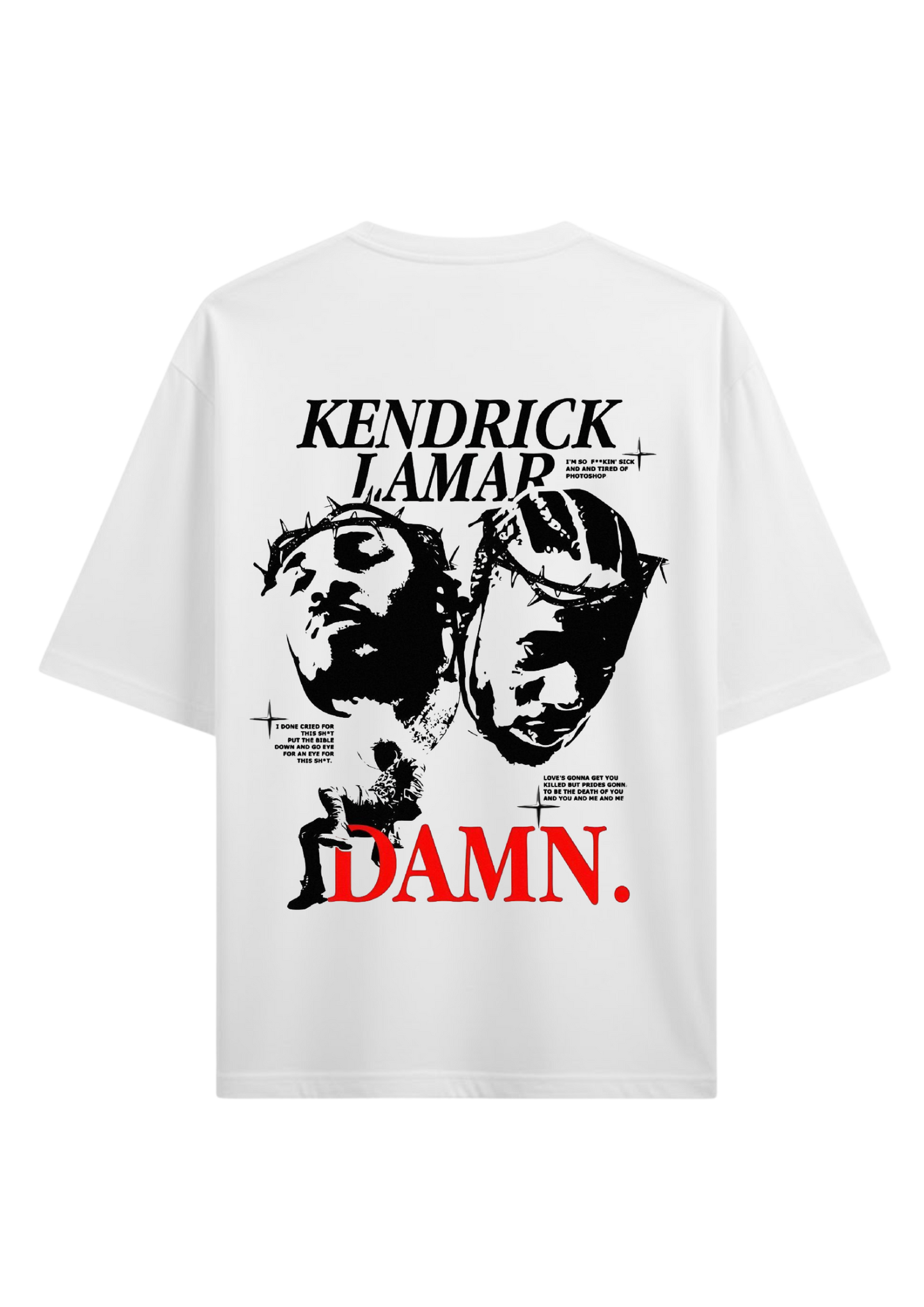 Kendrick Damn Tshirt - White