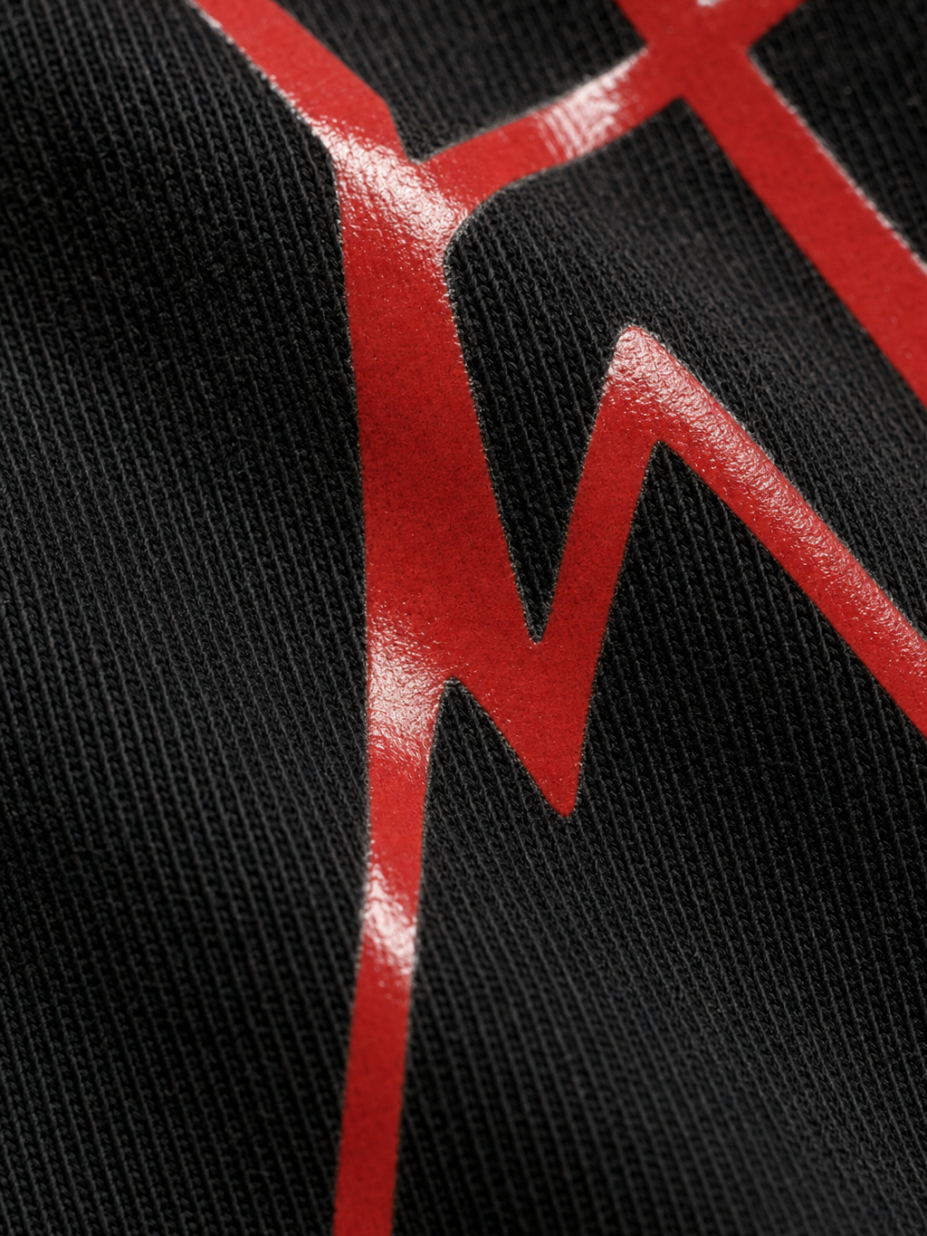 Sad Be Autyst Black T-Shirt – close-up detail
