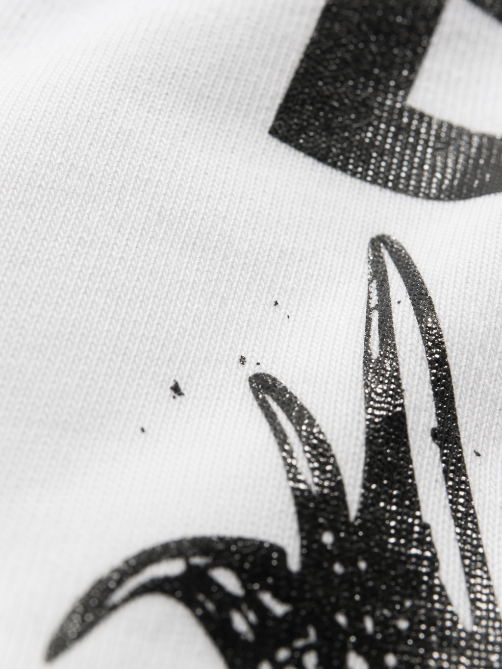 They Not Like Us Tshirt - White – close-up detail