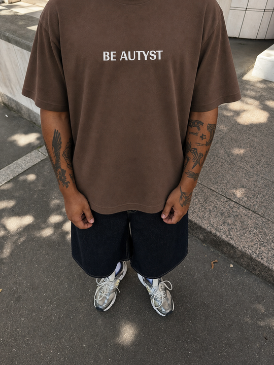 Be Autyst Brutal Truth Brown T-Shirt