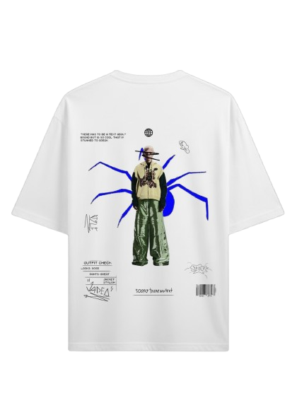 Be Autyst Fit check Tshirt - White
