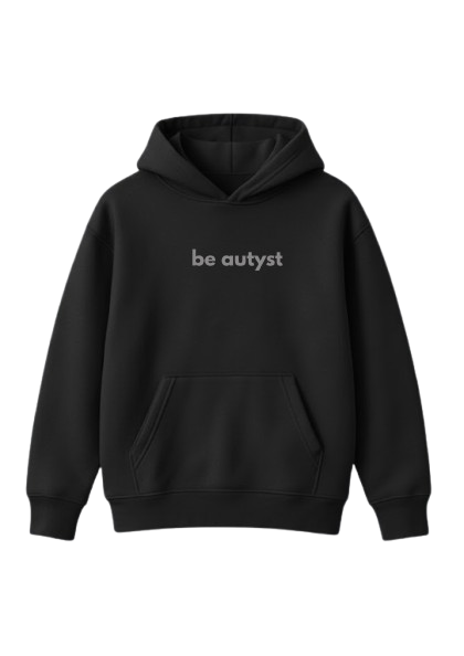 Be Autyst Look mom I can fly Hoodie - Black