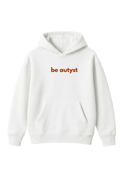 Be Autyst Look mom I can fly Hoodie - White