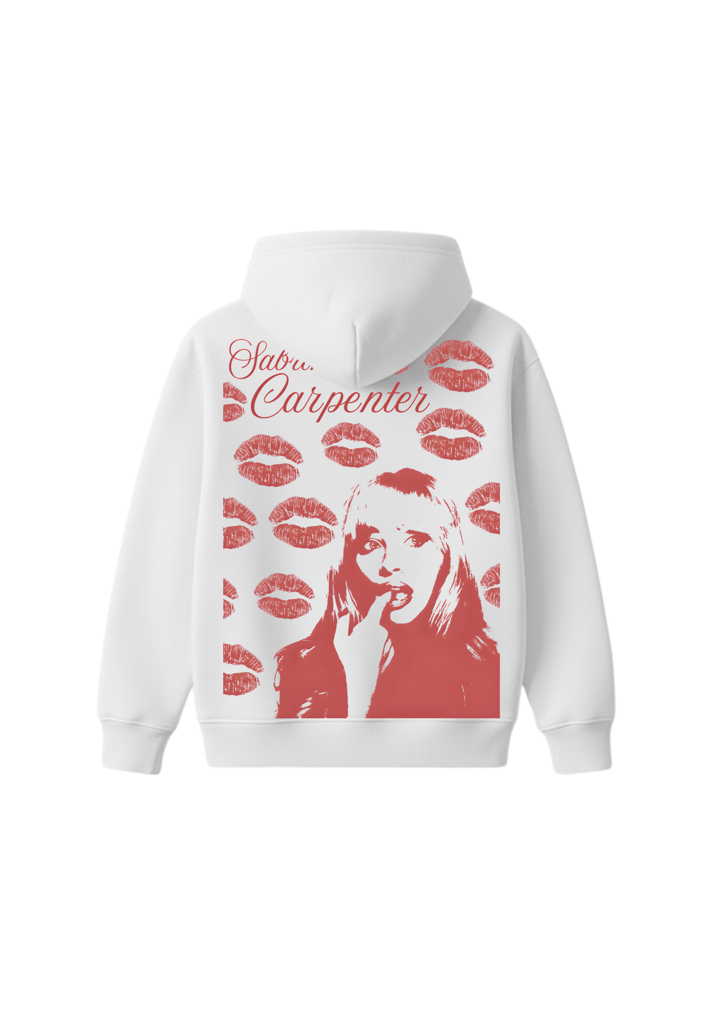 Sabrina Kisses Hoodie - White