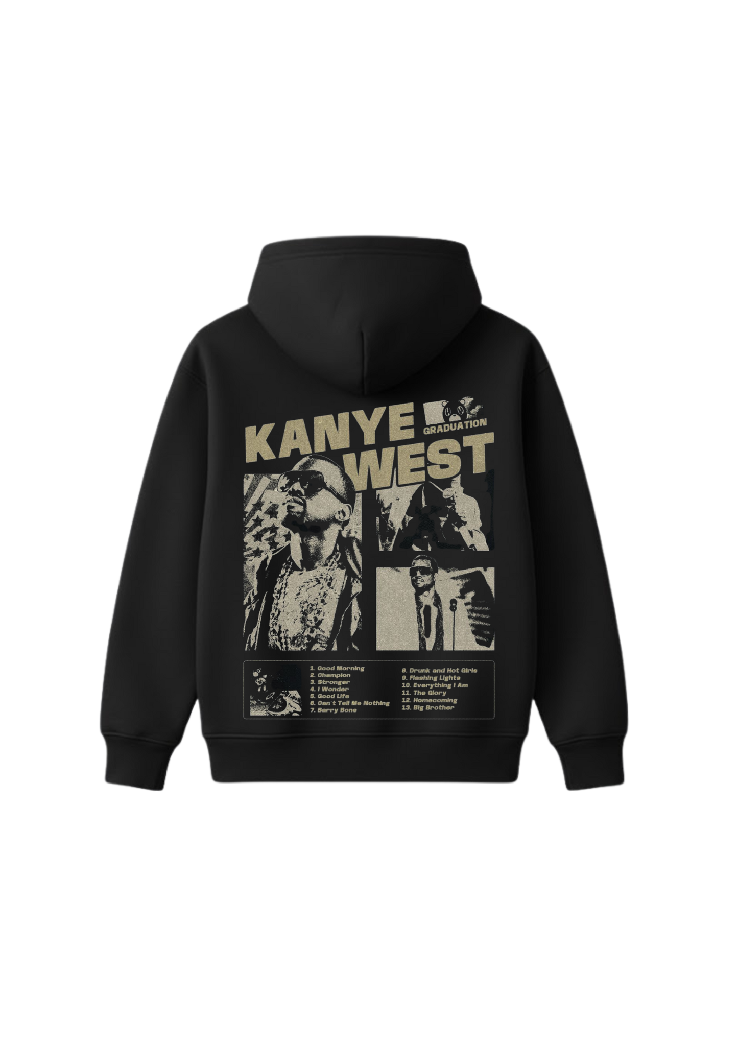 Kanye West Graduation Hoodie - Black