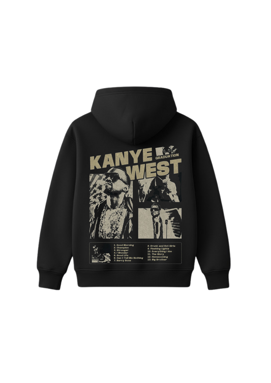 Kanye West Graduation Hoodie - Black