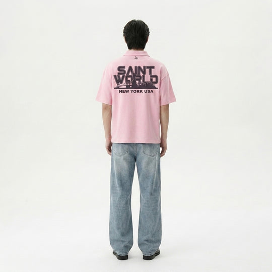 Saints 2.0 Be Autyst Quarter Zip Pink T-Shirt